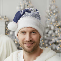 Vatican Christmas Santa Hat with Holy Family Nativity Scene Snowflake Pattern and Starry Night - Wonder Print Shop