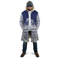 Vatican Christmas Cloak with Holy Family Nativity Scene Snowflake Pattern and Starry Night - Wonder Print Shop