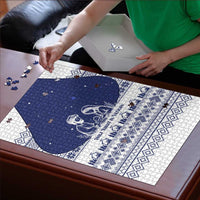 Vatican Christmas Puzzle with Holy Family Nativity Scene Snowflake Pattern and Starry Night - Wonder Print Shop