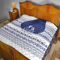 Vatican Christmas Quilt with Holy Family Nativity Scene Snowflake Pattern and Starry Night - Wonder Print Shop