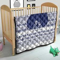 Vatican Christmas Quilt with Holy Family Nativity Scene Snowflake Pattern and Starry Night - Wonder Print Shop