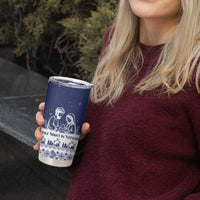 Vatican Christmas Tumbler Cup with Holy Family Nativity Scene Snowflake Pattern and Starry Night - Wonder Print Shop