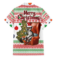Madagascar Christmas Family Matching Mermaid Dress and Hawaiian Shirt with Lemur Santa Hat Holiday Tree and Festive Pattern - Wonder Print Shop