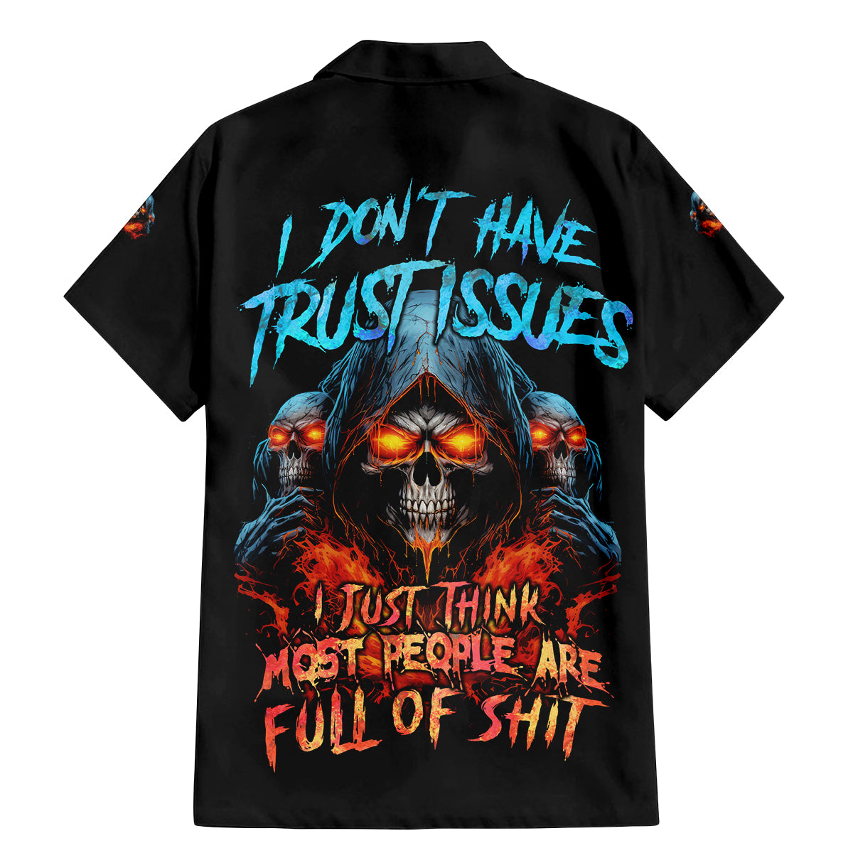 I Don't Have Trust Issues Family Matching Mermaid Dress and Hawaiian Shirt - Wonder Print Shop