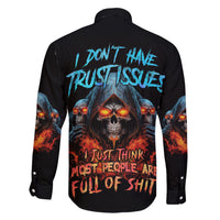 I Don't Have Trust Issues Family Matching Short Sleeve Bodycon Dress and Hawaiian Shirt - Wonder Print Shop