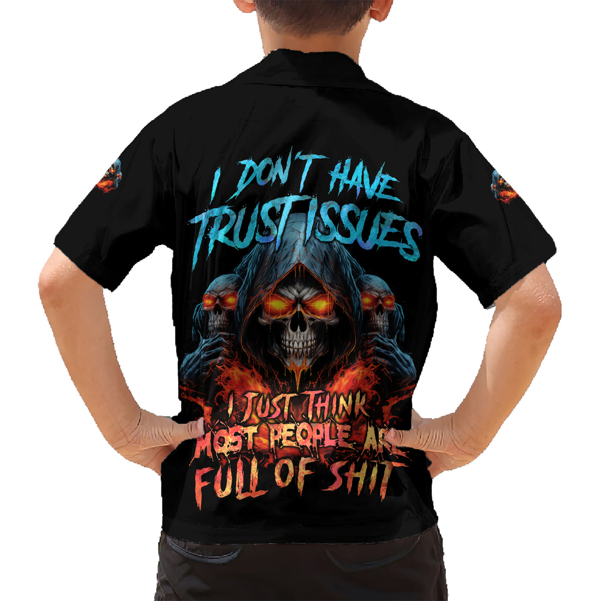 I Don't Have Trust Issues Kid Hawaiian Shirt - Wonder Print Shop