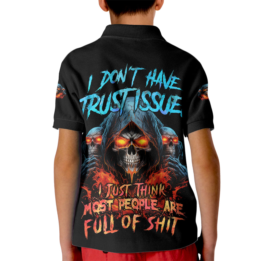 I Don't Have Trust Issues Kid Polo Shirt - Wonder Print Shop