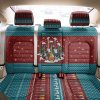 Christmas Guitar Back Car Seat Cover with Santa Hats Trees Snowflakes and Musical Pattern - Wonder Print Shop