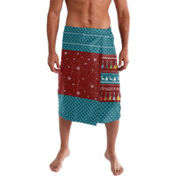 Christmas Guitar Lavalava with Santa Hats Trees Snowflakes and Musical Pattern - Wonder Print Shop