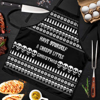 Creepy Christmas Apron with Skulls Trees and Gothic Holiday Pattern - Wonder Print Shop