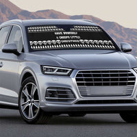 Creepy Christmas Auto Sun Shade with Skulls Trees and Gothic Holiday Pattern - Wonder Print Shop