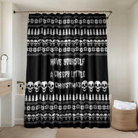 Creepy Christmas Bathroom Set with Skulls Trees and Gothic Holiday Pattern - Wonder Print Shop