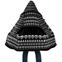 Creepy Christmas Cloak with Skulls Trees and Gothic Holiday Pattern - Wonder Print Shop