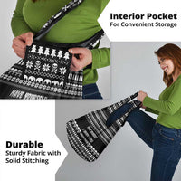 Creepy Christmas Grocery Bag with Skulls Trees and Gothic Holiday Pattern - Wonder Print Shop