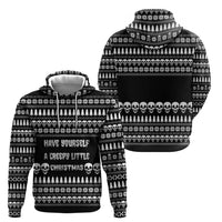 Creepy Christmas Hoodie with Skulls Trees and Gothic Holiday Pattern - Wonder Print Shop