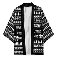 Creepy Christmas Kimono with Skulls Trees and Gothic Holiday Pattern - Wonder Print Shop