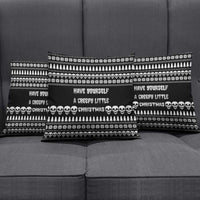 Creepy Christmas Pillow Cover with Skulls Trees and Gothic Holiday Pattern - Wonder Print Shop