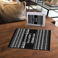 Creepy Christmas Puzzle with Skulls Trees and Gothic Holiday Pattern - Wonder Print Shop