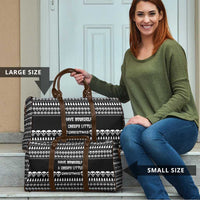 Creepy Christmas Travel Bag with Skulls Trees and Gothic Holiday Pattern - Wonder Print Shop