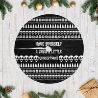 Creepy Christmas Tree Skirt with Skulls Trees and Gothic Holiday Pattern - Wonder Print Shop