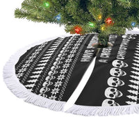 Creepy Christmas Tree Skirt with Skulls Trees and Gothic Holiday Pattern - Wonder Print Shop
