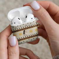 Guinea Pig Christmas AirPods Case with Snowflakes Trees and Reindeer Pattern - Wonder Print Shop