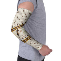 Guinea Pig Christmas Arm Sleeves with Snowflakes Trees and Reindeer Pattern - Wonder Print Shop
