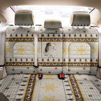 Guinea Pig Christmas Back Car Seat Cover with Snowflakes Trees and Reindeer Pattern - Wonder Print Shop