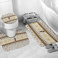 Guinea Pig Christmas Bathroom Set with Snowflakes Trees and Reindeer Pattern - Wonder Print Shop
