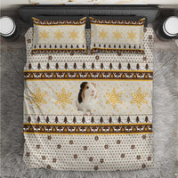 Guinea Pig Christmas Bedding Set with Snowflakes Trees and Reindeer Pattern - Wonder Print Shop