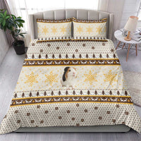 Guinea Pig Christmas Bedding Set with Snowflakes Trees and Reindeer Pattern - Wonder Print Shop