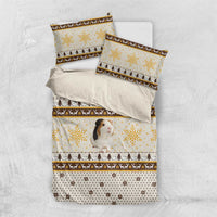 Guinea Pig Christmas Bedding Set with Snowflakes Trees and Reindeer Pattern - Wonder Print Shop
