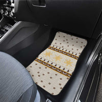 Guinea Pig Christmas Car Mats with Snowflakes Trees and Reindeer Pattern - Wonder Print Shop