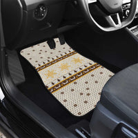 Guinea Pig Christmas Car Mats with Snowflakes Trees and Reindeer Pattern - Wonder Print Shop
