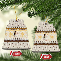 Guinea Pig Christmas Ceramic Ornament with Snowflakes Trees and Reindeer Pattern - Wonder Print Shop