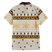 Guinea Pig Christmas Family Matching Mermaid Dress and Hawaiian Shirt with Snowflakes Trees and Reindeer Pattern - Wonder Print Shop