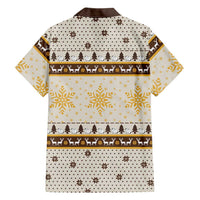 Guinea Pig Christmas Family Matching Summer Maxi Dress and Hawaiian Shirt with Snowflakes Trees and Reindeer Pattern - Wonder Print Shop