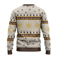 Guinea Pig Christmas Ugly Christmas Sweater with Snowflakes Trees and Reindeer Pattern - Wonder Print Shop