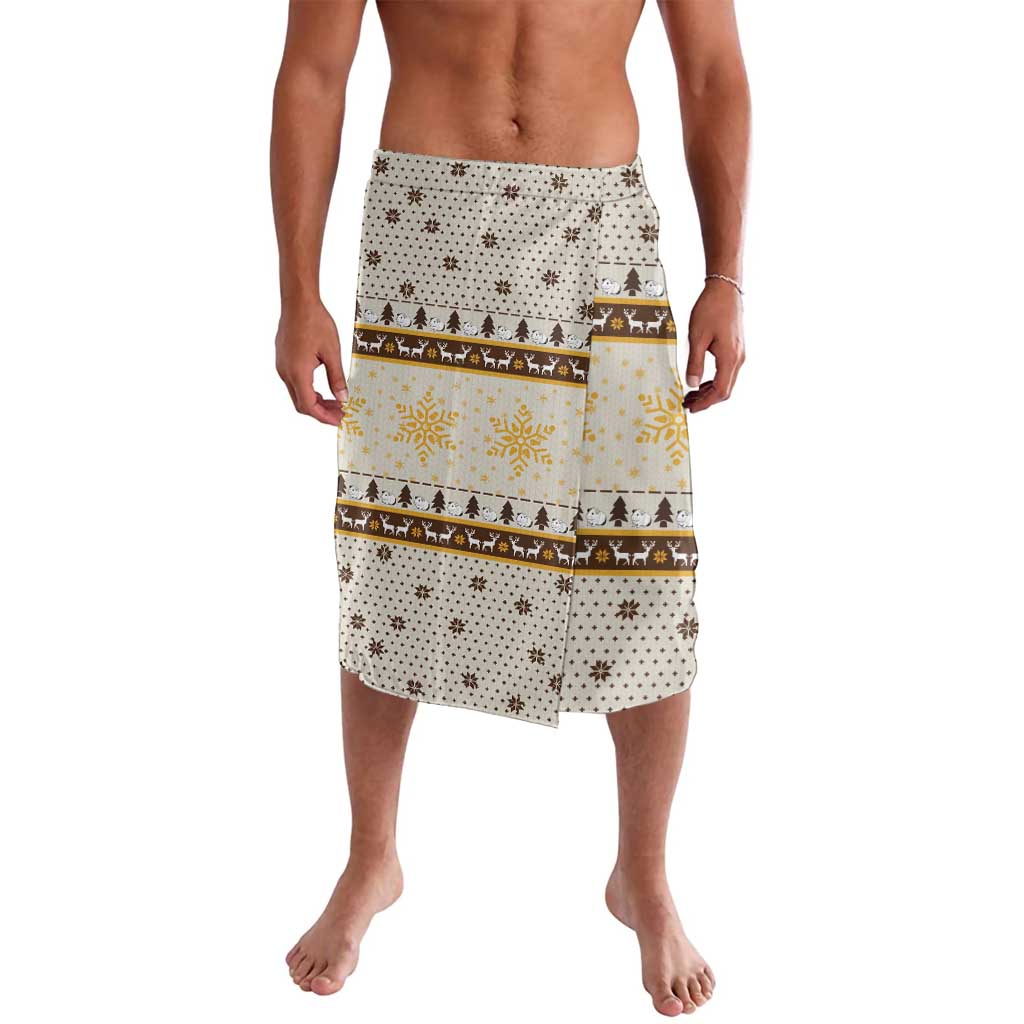 Guinea Pig Christmas Lavalava with Snowflakes Trees and Reindeer Pattern - Wonder Print Shop
