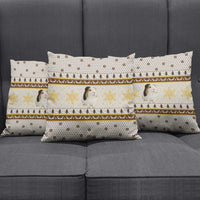 Guinea Pig Christmas Pillow Cover with Snowflakes Trees and Reindeer Pattern - Wonder Print Shop