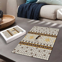 Guinea Pig Christmas Puzzle with Snowflakes Trees and Reindeer Pattern - Wonder Print Shop