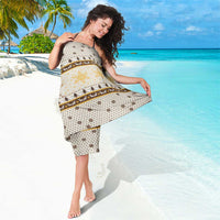 Guinea Pig Christmas Sarong with Snowflakes Trees and Reindeer Pattern - Wonder Print Shop