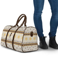 Guinea Pig Christmas Travel Bag with Snowflakes Trees and Reindeer Pattern - Wonder Print Shop