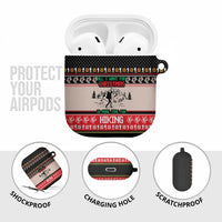 Hiking Christmas AirPods Case with Mountains Trees and Winter Holiday Pattern - Wonder Print Shop