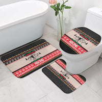 Hiking Christmas Bathroom Set with Mountains Trees and Winter Holiday Pattern - Wonder Print Shop