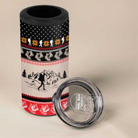 Hiking Christmas 4 in 1 Can Cooler Tumbler with Mountains Trees and Winter Holiday Pattern - Wonder Print Shop