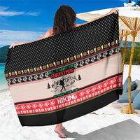 Hiking Christmas Sarong with Mountains Trees and Winter Holiday Pattern - undefined