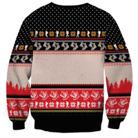 Hiking Christmas Sweatshirt with Mountains Trees and Winter Holiday Pattern - Wonder Print Shop