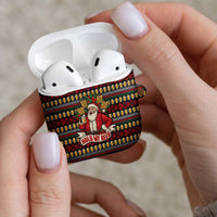 Santa Hold My Beer Christmas AirPods Case with Beer Mugs and Holiday Pattern - Wonder Print Shop