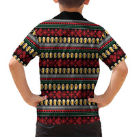 Santa Hold My Beer Christmas Hawaiian Shirt with Beer Mugs and Holiday Pattern - Wonder Print Shop